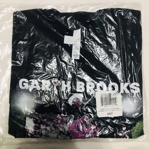 Garth Brooks Official 2020 Summer Drive-In Theater Event Black T Shirt Med. NEW - Picture 7 of 8